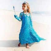 Butterfly Craze Snow Queen Princess Dress, Toddler Girl'S Costume With Glamour & Coziness (Costume Accessory Set, Large 5-6 Yrs)